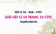 Giải Vật lí 10 trang 24 Chân trời sáng tạo SGK